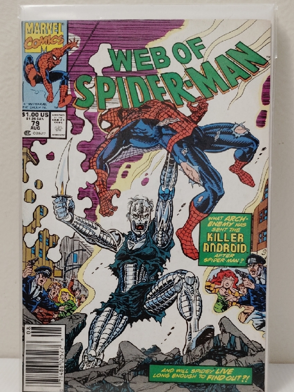 8 Marvel Web of Spider-Man Comic Set -issues 17,55,57,60,65,74,79,81 - Picture 7 of 9